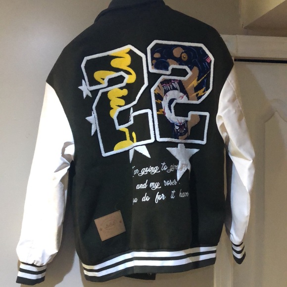 Deep green varsity jacket - Picture 3 of 4